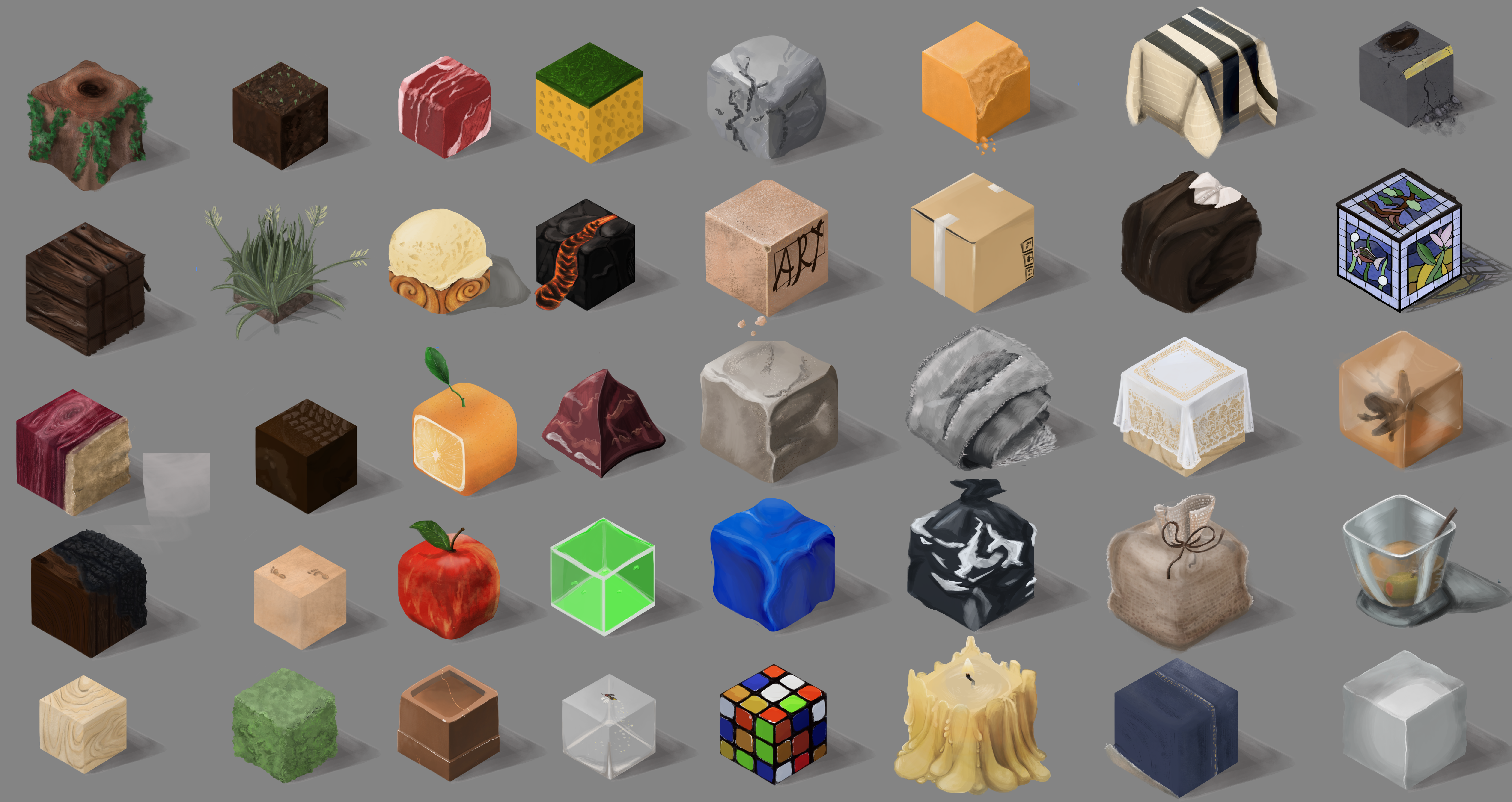 texture cubes 